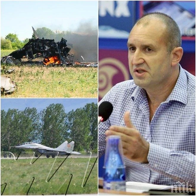  Боен самолет за 180 млн. лв. катастрофирал под командването на Румен Радев