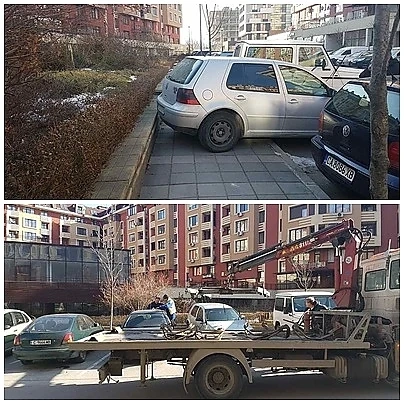 Вдигат неправилно паркиралите коли в Цариградски комплекс 