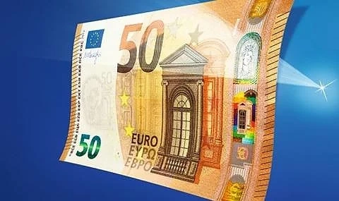 Новата 50 еврова банкнота с надпис на Кирилица