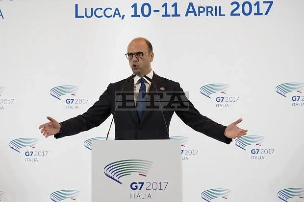 Срещата на Г-7 завърши с политически успех, единна позиция към съдбата на Асад няма, заяви италианският външен министър