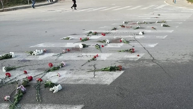 Трета блокада на пешеходната пътека в Благоевград