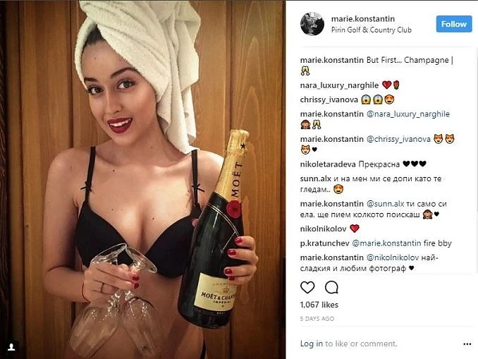 Дъщерята на Гала лъсна по бельо и шампанско в Инстаграм