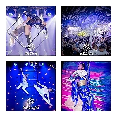 Първото в България акробатично шоу на въздушен куб представи Megami Club - Hotel Marinela