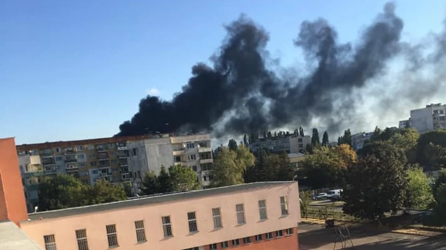 Пожар в софийския квартал \