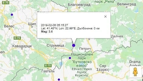 Пет земетресения в българската акватория на Черно море, още едно - на границата с Македония