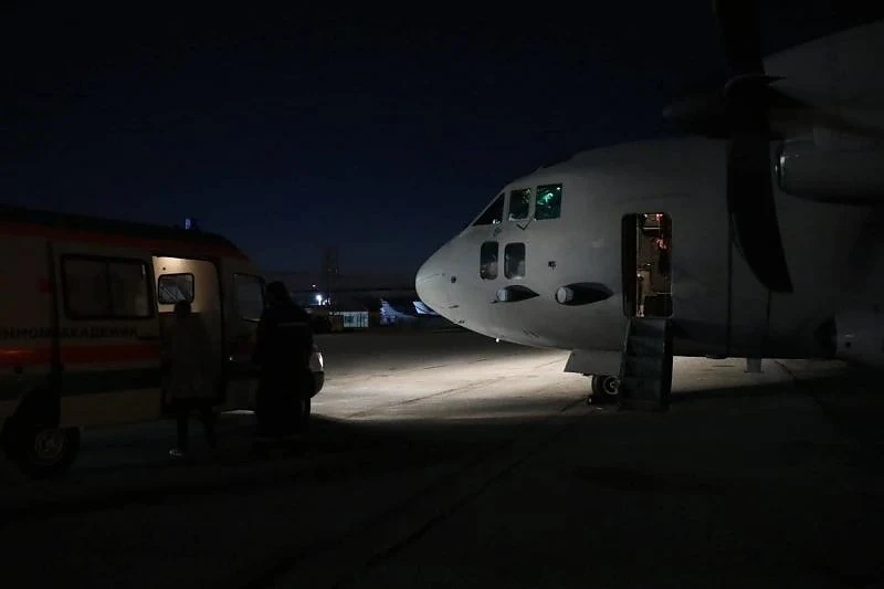 Военен самолет превози медици за органна транспалнтация