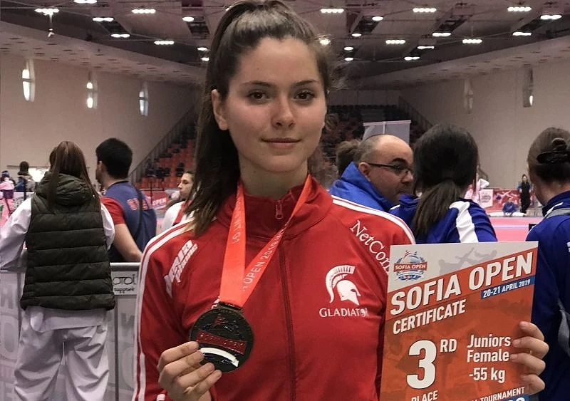 Талантът на Еврофутбол Радина Борисова спечели бронз по таекуондо G1 Sofia Open