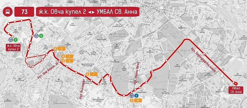 Борис Бонев: Автобус 73 с удължен маршрут, става рингова линия