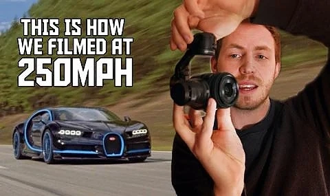 Как заснеха Bugatti Chiron с 400 км/ч