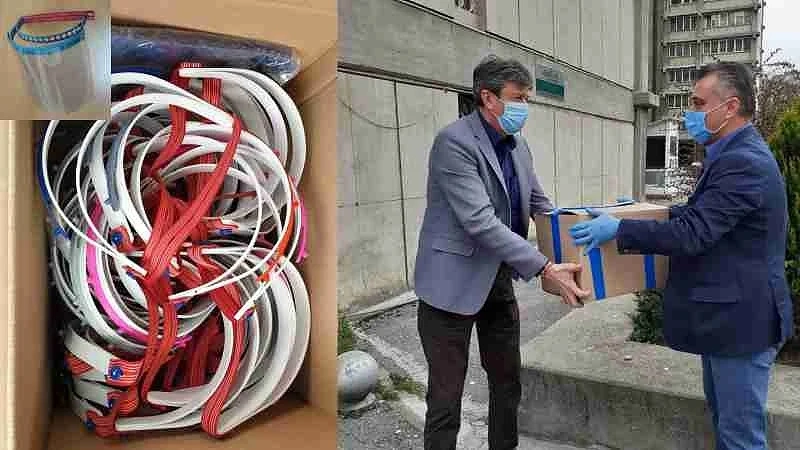 ВМРО дари предпазни шлемове за лекарите от Македония