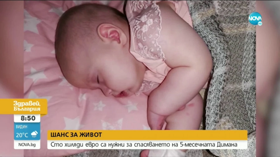 Шанс за живот: Да помогнем на едно бебенце в битката срещу коварна болест