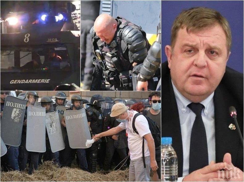 Вицепремиерът Каракачанов за агресията срещу полицаите: Призовавам премиера да застане зад полицаите и да възстанови реда в държавата