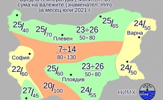 Юли идва с 39° на сянка, порои и градушки