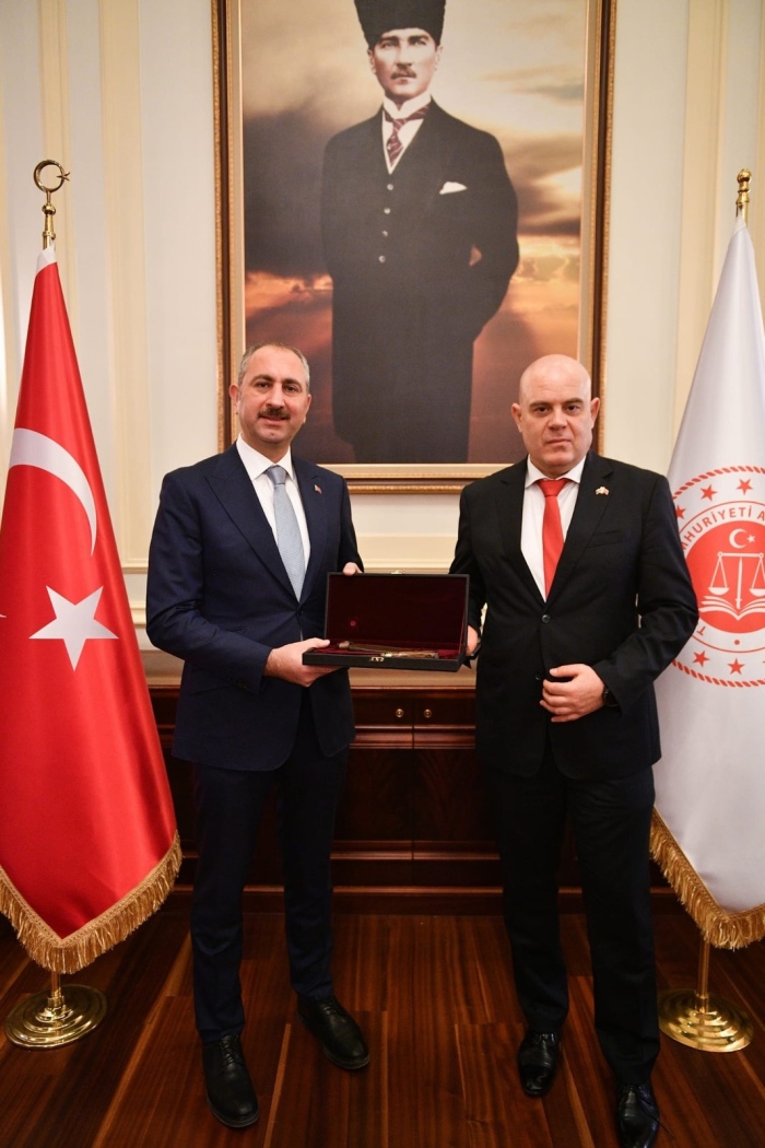 Гешев на среща с министъра на правосъдието на Р Турция Абдулхамит Гюл