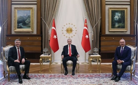 Мустафа Карадайъ на закрита среща в Анкара с турския президент Ердоган 