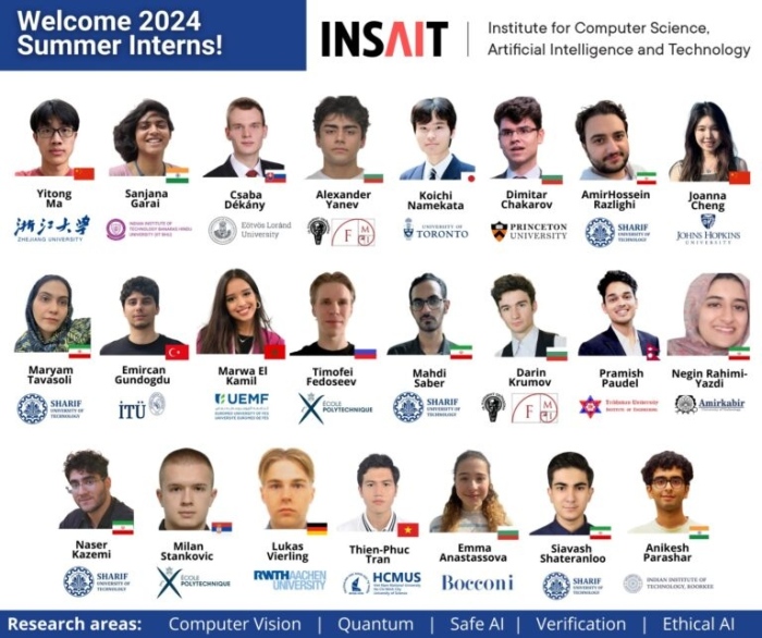 Студенти от 56 държави кандидатстваха за стаж в българския INSAIT