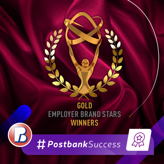 Пощенска банка триумфира с четири златни отличия в международен конкурс за работодатели 