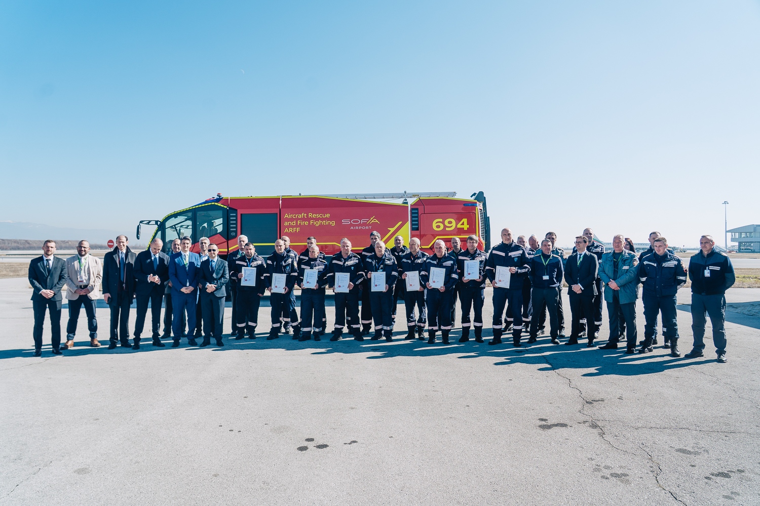 СОФ Кънект представи най новото попълнение в автопарка на противопожарно спасителната служба