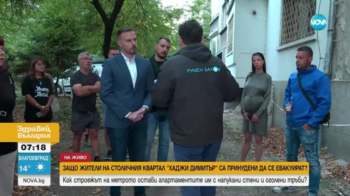 Десетки семейства получиха заповед за незабавна евакуация от столичния квартал „Хаджи Димитър“