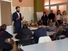 Арх.Пламен Мирянов проведе християнска беседа с ученици навръх Благовещение