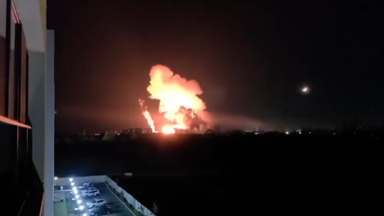 Експлозии и пожар на територията на ТЕЦ \